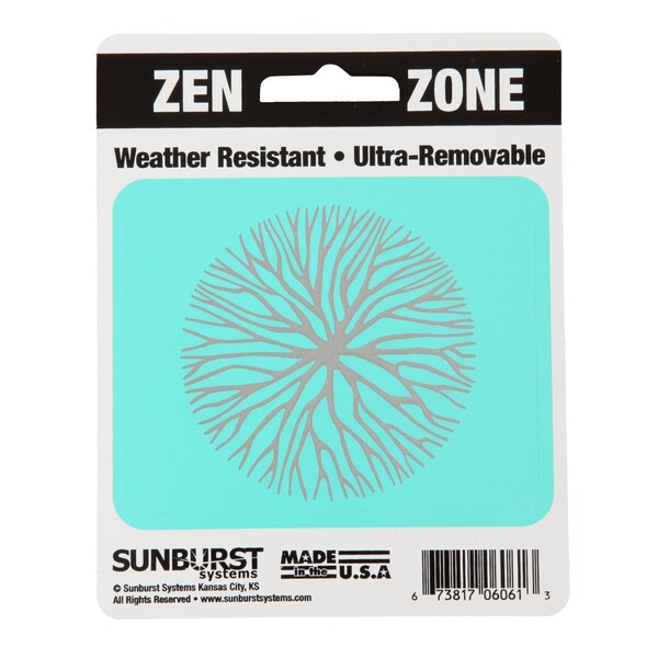 Sunburst Systems Decal Zen Zone Tree Circle 4 in x 5 in 6061 - main